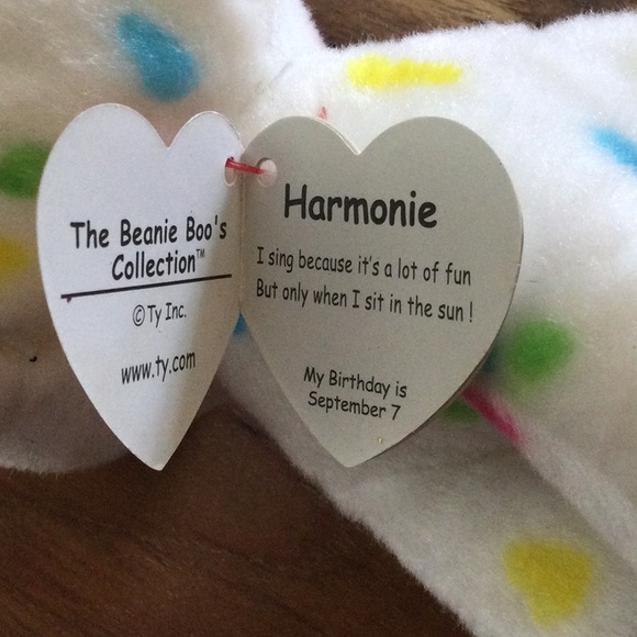 TY Beanie Boos: The 9" HARMONIE the Speckled Unicorn Plush EC - Picture 2 of 9